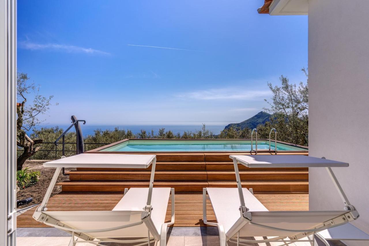 Villa Rusinella Minimalist Retreat With Sea Views Massa Lubrense Extérieur photo
